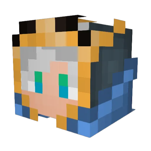 ArnulfoBrother Minecraft avatar head, 3D render