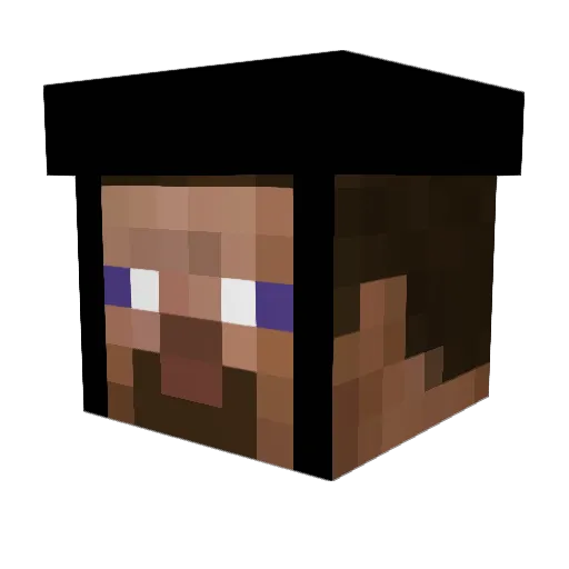 Aro33 Minecraft avatar head, 3D render