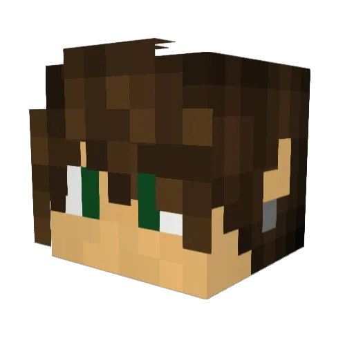 AroSly Minecraft avatar head, 3D render