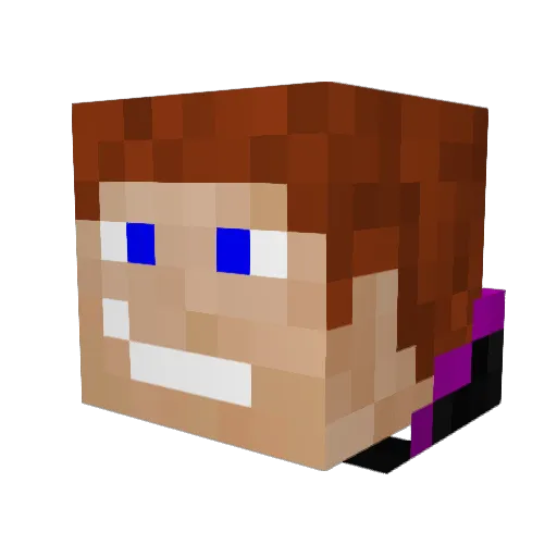 AroXXL Minecraft avatar head, 3D render