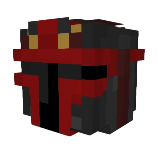 Aroc001 Minecraft avatar head, 3D render
