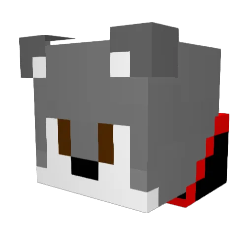 Aroca428 Minecraft avatar head, 3D render