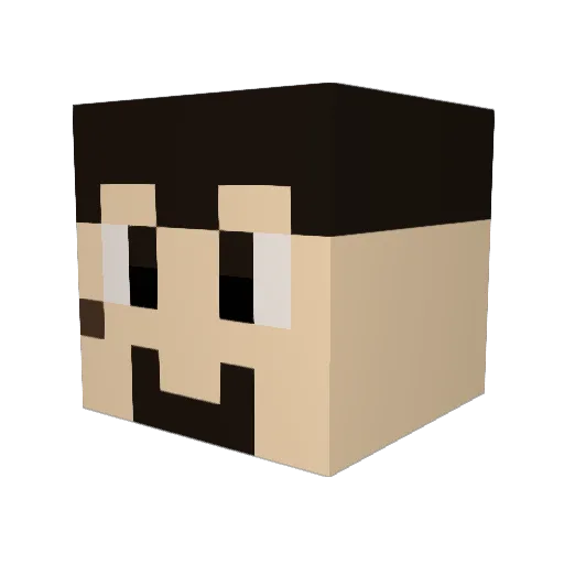 Arod99 Minecraft avatar head, 3D render