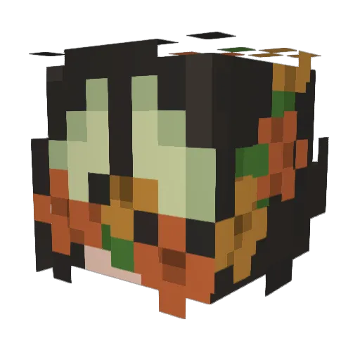 Arodant Minecraft avatar head, 3D render