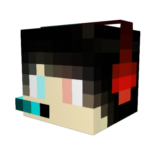 Arodin1220 Minecraft avatar head, 3D render