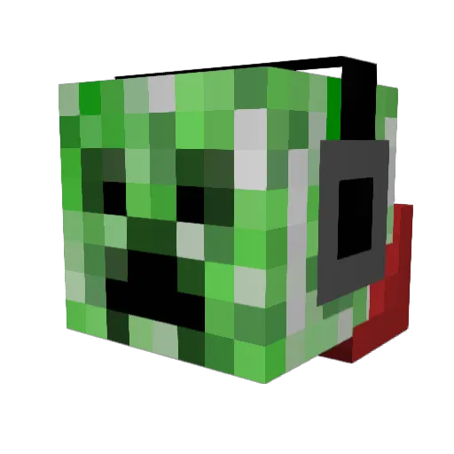 Aroenjenir Minecraft avatar head, 3D render