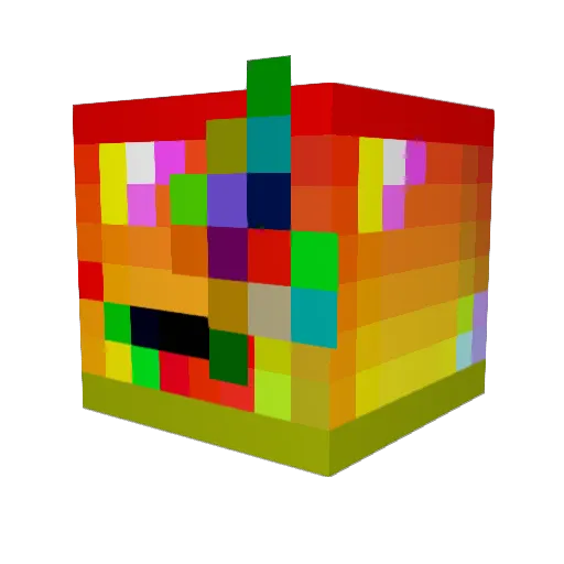 Aroganton Minecraft avatar head, 3D render