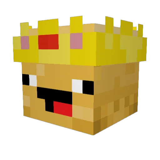 ArokePG Minecraft avatar head, 3D render