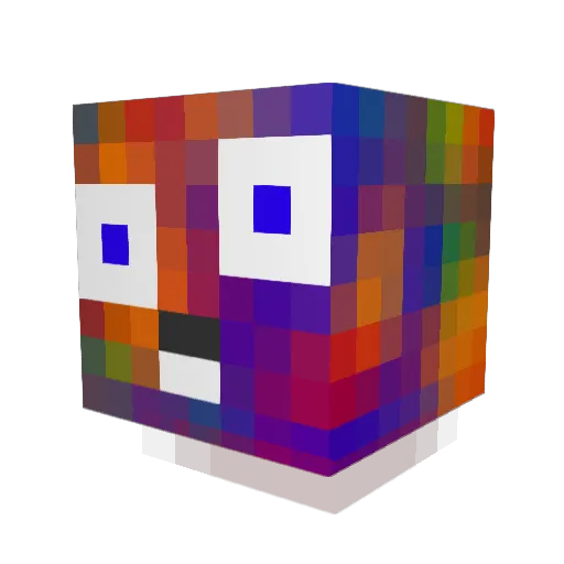 Arold123 Minecraft avatar head, 3D render