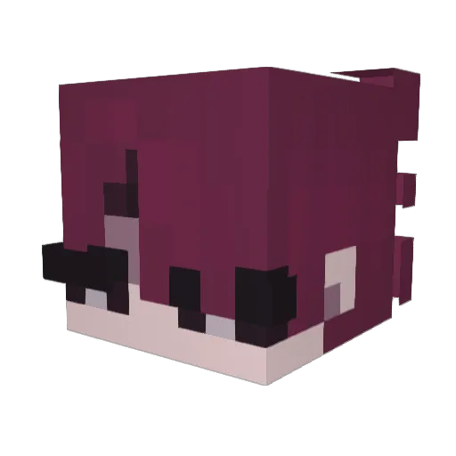 Arolh Minecraft avatar head, 3D render