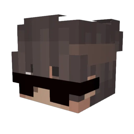 Aron0816 Minecraft avatar head, 3D render