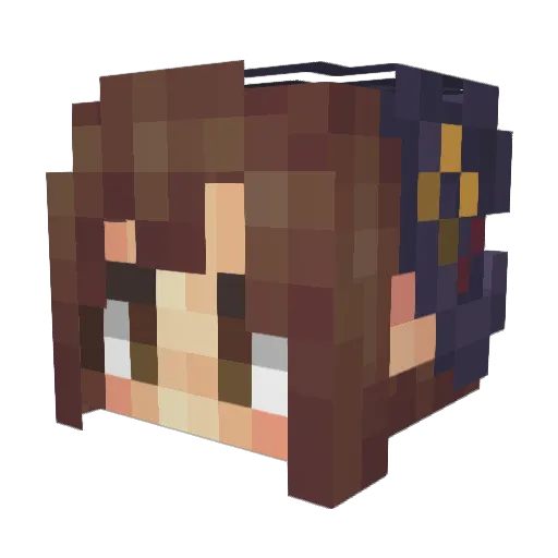 Aron1k_pidorsha Minecraft avatar head, 3D render