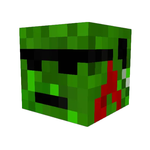 AronBT Minecraft avatar head, 3D render