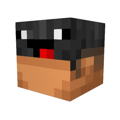 AronDiamond Minecraft avatar head, 3D render