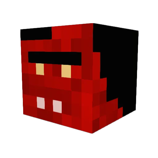AronIV Minecraft avatar head, 3D render