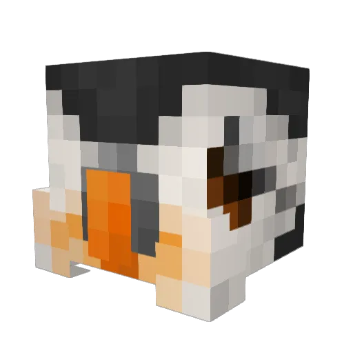 AronMaxwell Minecraft avatar head, 3D render