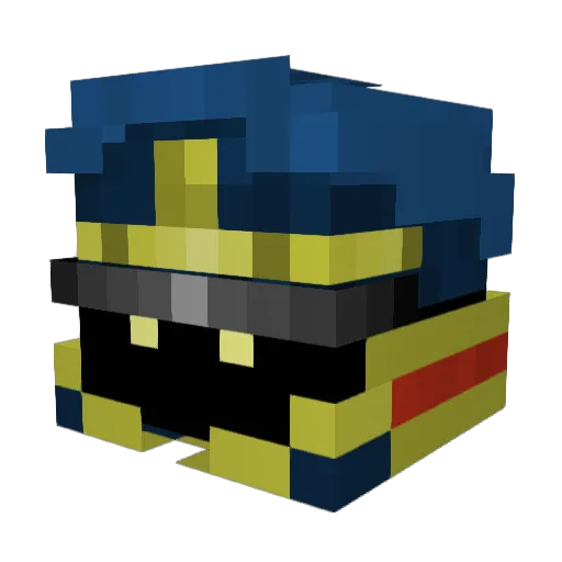 AronWetering Minecraft avatar head, 3D render