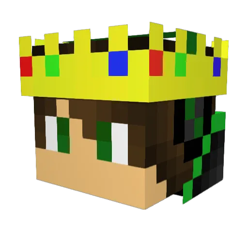 AronasEZ Minecraft avatar head, 3D render