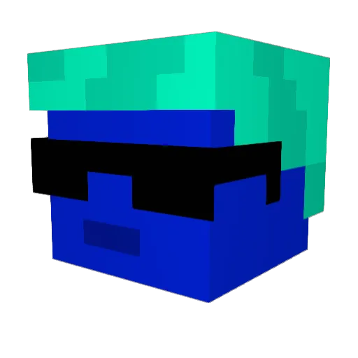 Aronchi Minecraft avatar head, 3D render