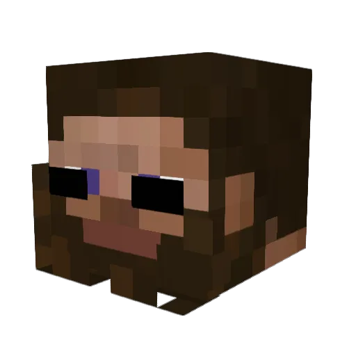 Aroncool Minecraft avatar head, 3D render