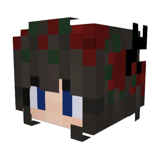 Arondyte Minecraft avatar head, 3D render