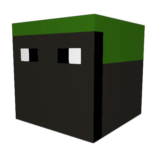 Aronn10000 Minecraft avatar head, 3D render