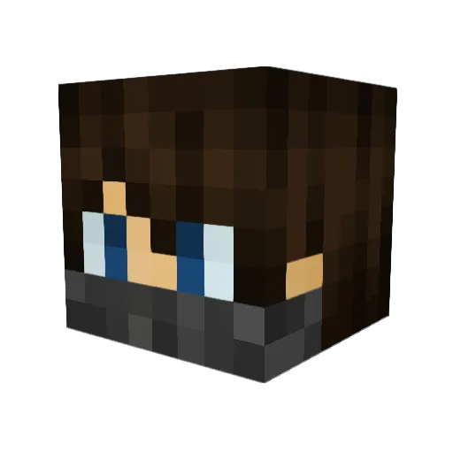 AroseNova Minecraft avatar head, 3D render