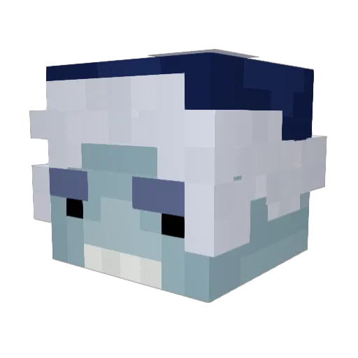 Arosto_ Minecraft avatar head, 3D render