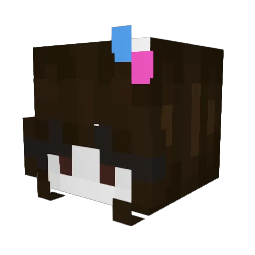 Arosync Minecraft avatar head, 3D render