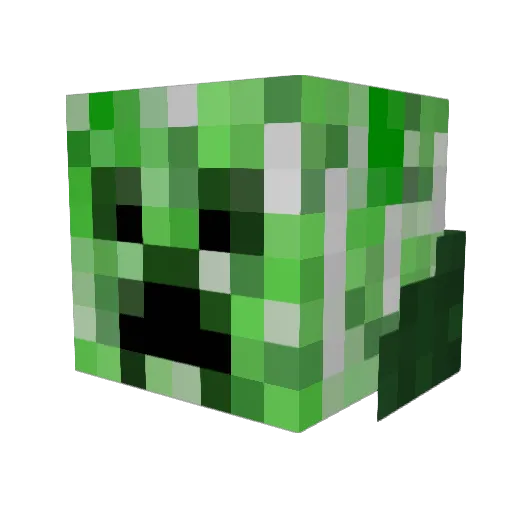 Aroten25 Minecraft avatar head, 3D render