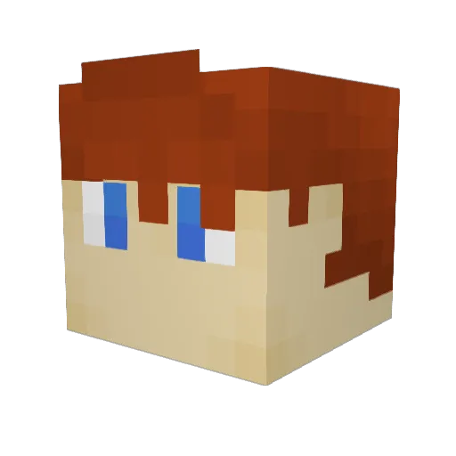 Arothtic Minecraft avatar head, 3D render