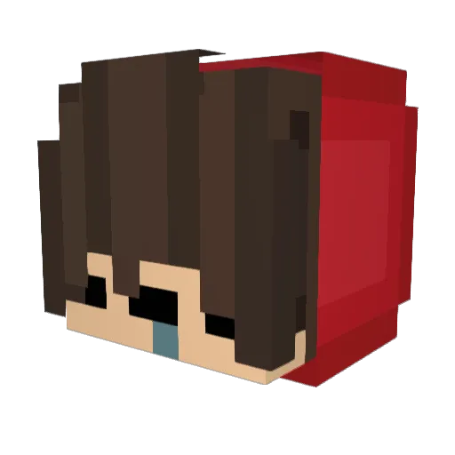 Arowan Minecraft avatar head, 3D render