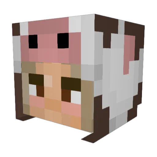 Arozzl_ Minecraft avatar head, 3D render