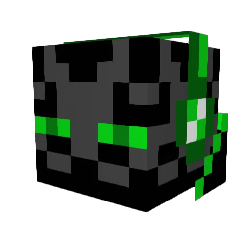 Arpaxis Minecraft avatar head, 3D render