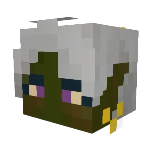 Arpiniko Minecraft avatar head, 3D render
