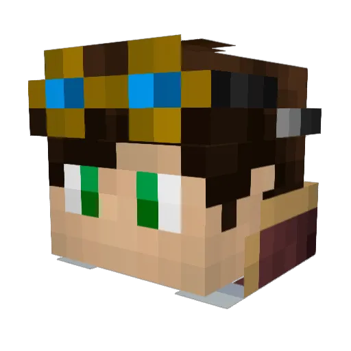 Arq_Angel Minecraft avatar head, 3D render