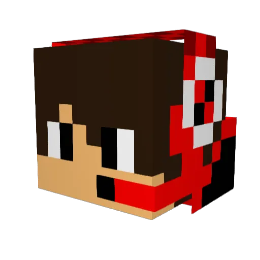 ArqueiroMoc Minecraft avatar head, 3D render