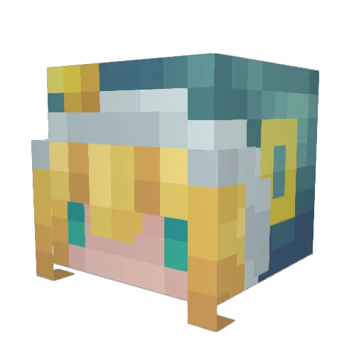 Arqytect Minecraft avatar head, 3D render