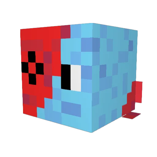 Arr10n Minecraft avatar head, 3D render