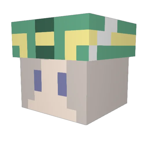 Arr590 Minecraft avatar head, 3D render