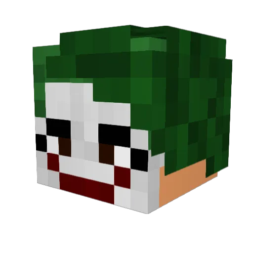 Arratay Minecraft avatar head, 3D render