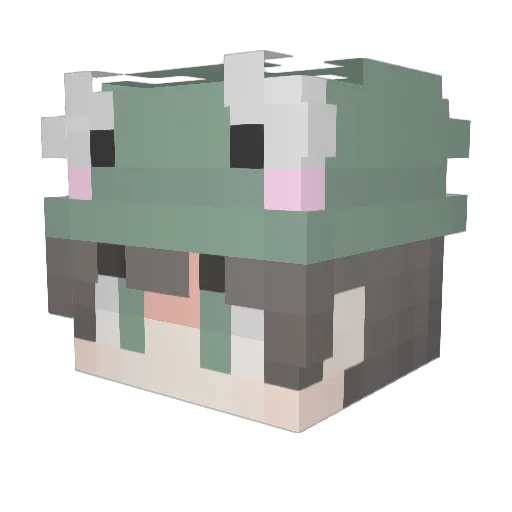 Arratiux30 Minecraft avatar head, 3D render