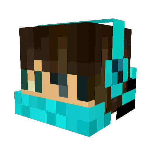 Arrdoxx Minecraft avatar head, 3D render