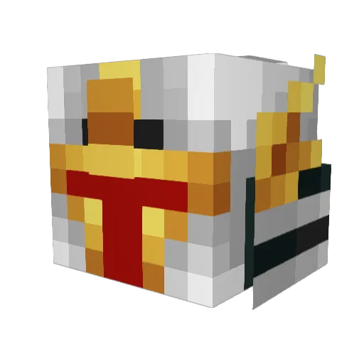 Arrexx Minecraft avatar head, 3D render