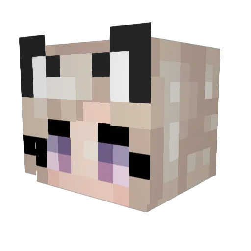 Arrie123 Minecraft avatar head, 3D render