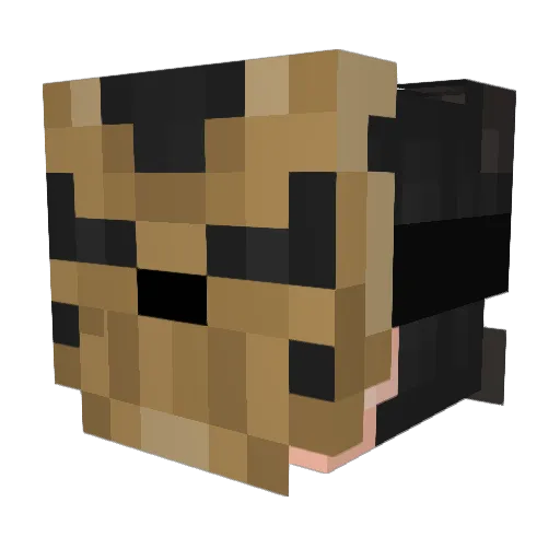 Arrieta24x Minecraft avatar head, 3D render