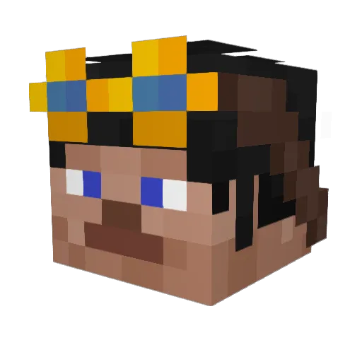 ArrivedBand6694 Minecraft avatar head, 3D render