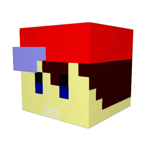 Arrkayd Minecraft avatar head, 3D render