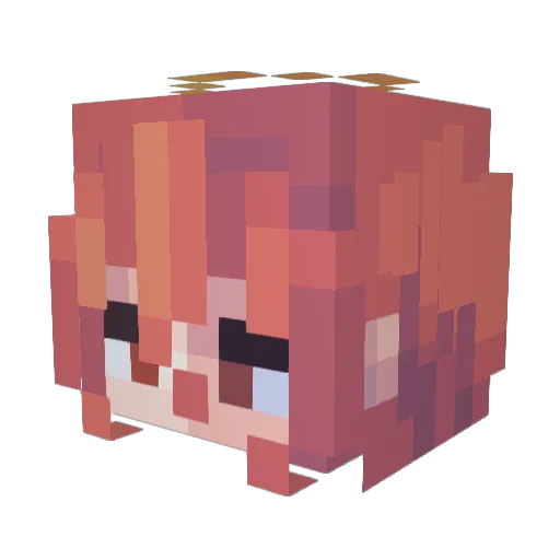 Arrky_ Minecraft avatar head, 3D render