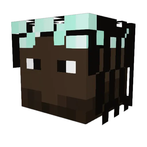 ArrogantSpoon20 Minecraft avatar head, 3D render